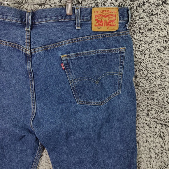 Levi's Mens 90s Normcore 550 Relaxed Fit Jeans 48x32 Blue Medium Wash Denim - Picture 15 of 16